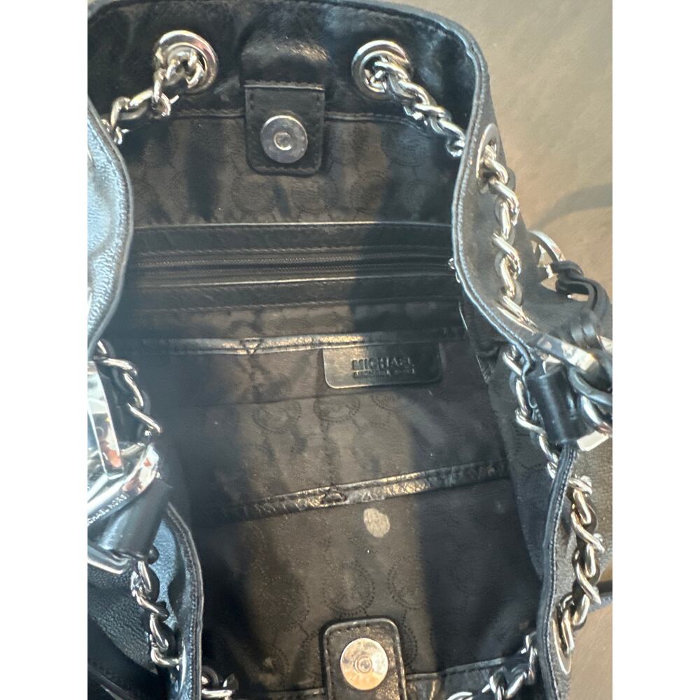 Michael Kors Frankie Drawstring Bag Black 1409 30H4SFKL3B - Picture 6 of 8